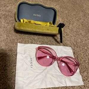 Pink Tinted Gucci Sunglasses